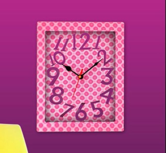 3D Wall Clock (5R Size) – Modern Floating Clock for Home & Office Decor