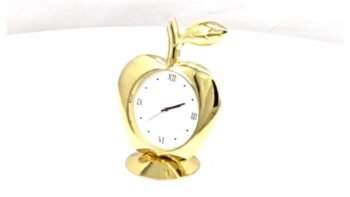 Apple Shaped Metal Clock – Creative Corporate...