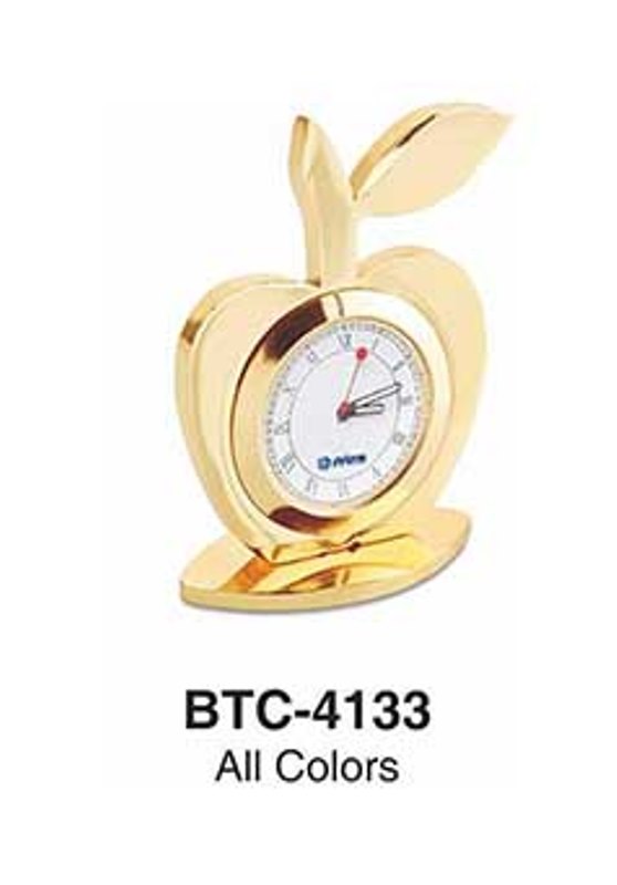 Apple Shaped Metal Clock