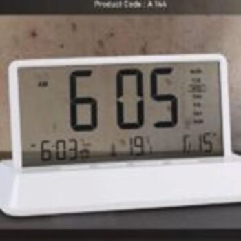 Axis See Through Clock with Temperature Display