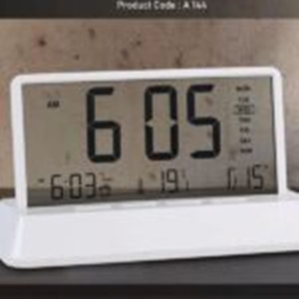 Axis See Through Clock with Temperature Display