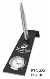 Premium Pen Stand With Clock
