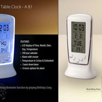 Backlit Digital Table Clock with Alarm Temperature Display & Countdown Timer