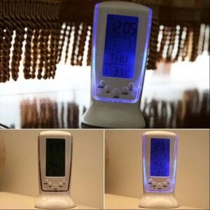 Backlit Digital Table Clock with Alarm Temperature Display & Countdown Timer