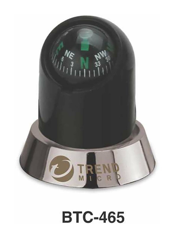 Black Desktop Compass Cum Paperweight