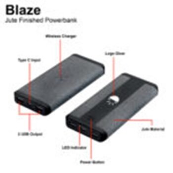 Blaze 10000mAh Jute Finished Powerbank (P220)