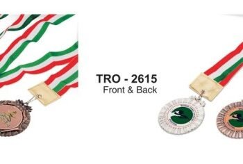 Bold Design Medal with Cut Edges –...