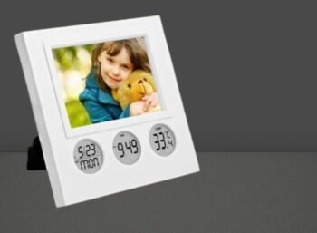 Bubble Clock with Photo Frame – Circle...