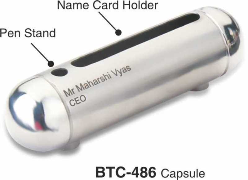 Capsule Shape Name Card Holder