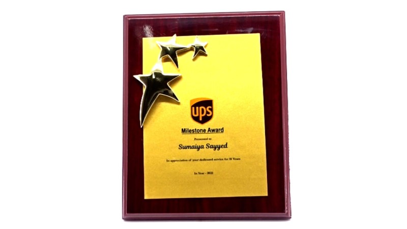 Celebrating 10-Year Partnerships Plaque – Recognition for Long-Term Commitment & Loyalty