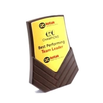 Chevron Base Wooden Award – Premium Institutional...