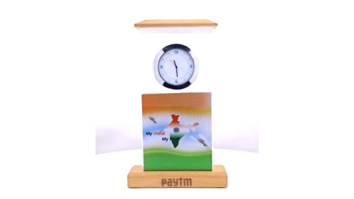 Clock Payment Display – Branded Display Stand for Retail Reception and Trade Shows