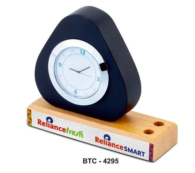 Contemporary Desk Clock – Minimalist Desk Accessory with Custom Branding -1