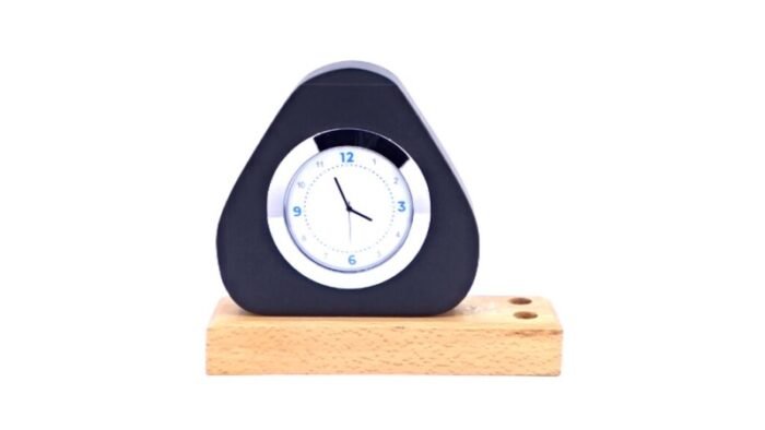 Contemporary Desk Clock – Minimalist Desk Accessory with Custom Branding