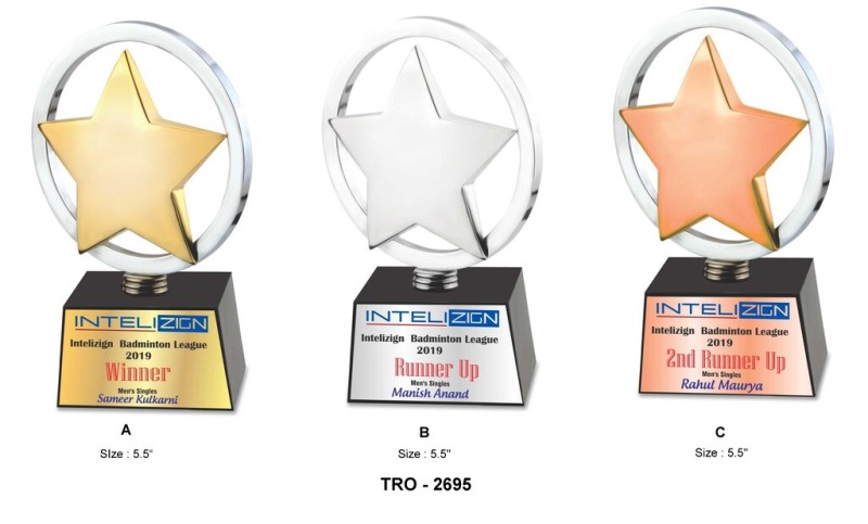 Corporate Star with Ring Trophy