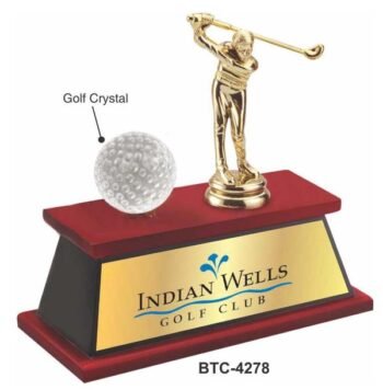 Crystal Golf Moment Memento – Elegant Golf...