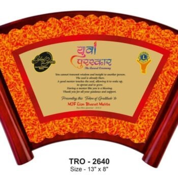 Curved Scroll Mentor Award – Elegant Recognition...