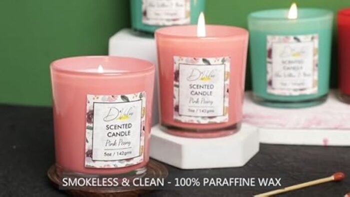 D'Velas™ Pack of 2 Scented Glass Candles