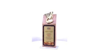 Eco Trophy with Flowing Cup – Sustainable...