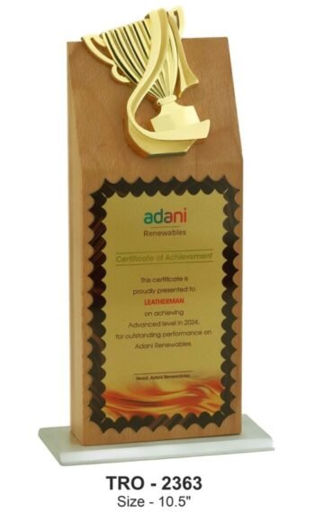 Eco Trophy with Flowing Cup – Sustainable...