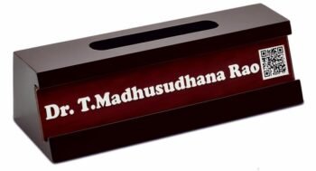 Executive Wooden Nameplate Holder – Elegant Desk...