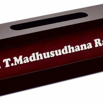 Executive Wooden Nameplate Holder – Elegant Desk...
