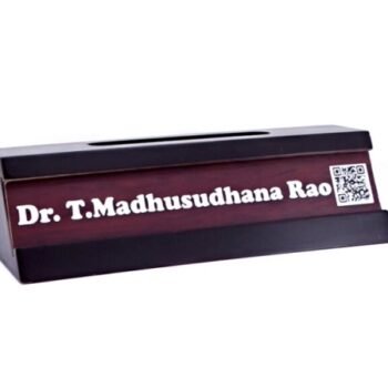 Executive Wooden Nameplate Holder – Elegant Desk...