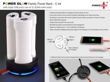 Family Power Bank Set with Triple USB...