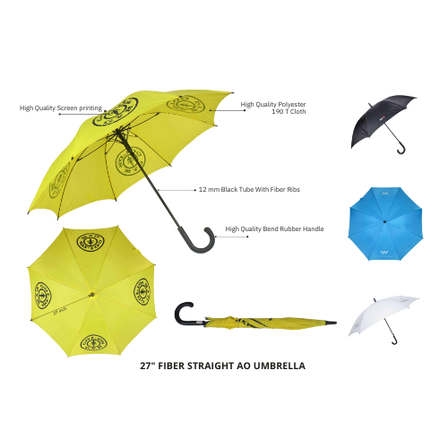 27" FIBER STRAIGHT AO UMBRELLA