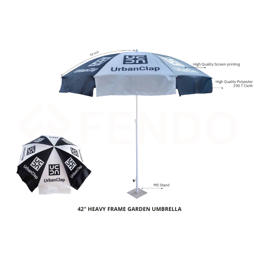 42" HEAVY FRAME GARDEN UMBRELLA