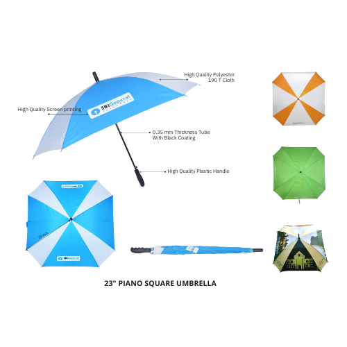 23" PIANO SQUARE UMBRELLA