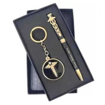 Gold Plated DR Symbol Pen and Keychain...