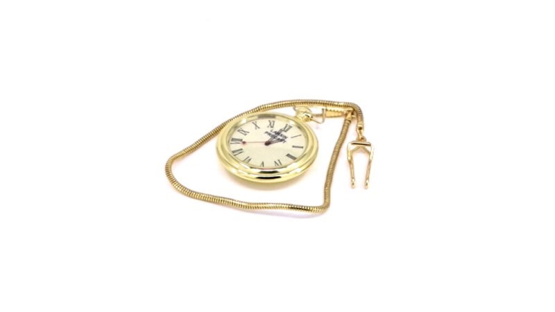 Gold Pocket Watch With Lid