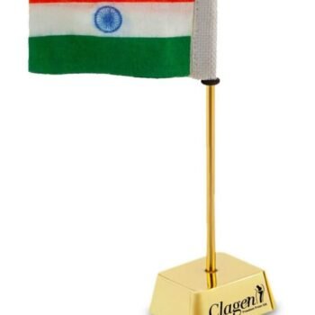 Golden Flag Desk Piece – Patriotic Desk...