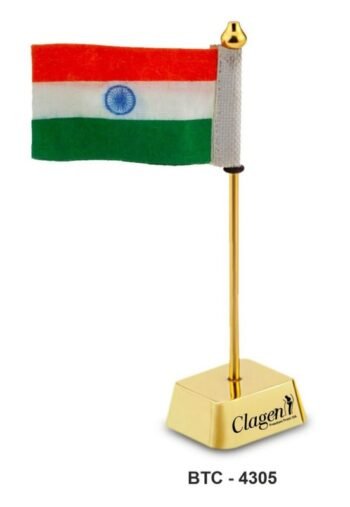 Golden Flag Desk Piece – Patriotic Desk...