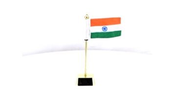 Golden Flag Desk Piece – Patriotic Desk...