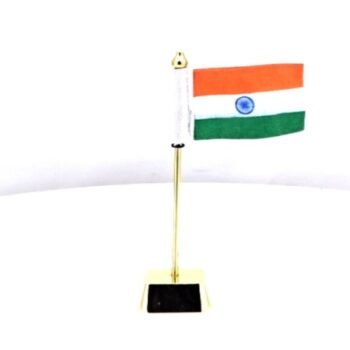 Golden Flag Desk Piece – Patriotic Desk...