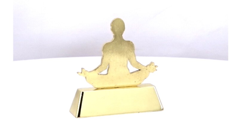 Golden Serenity – Gold-Finished Yoga Pose Figurine for Wellness & Corporate Gifting