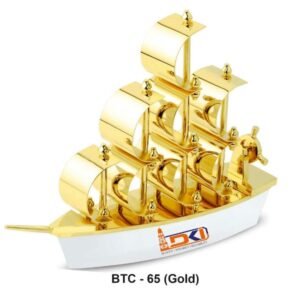 Golden Ship Desktop – Luxury Nautical Executive Desk Decor
