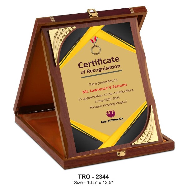 Golden Tribute Foldable Frame – Recognition for Contribution & Milestones