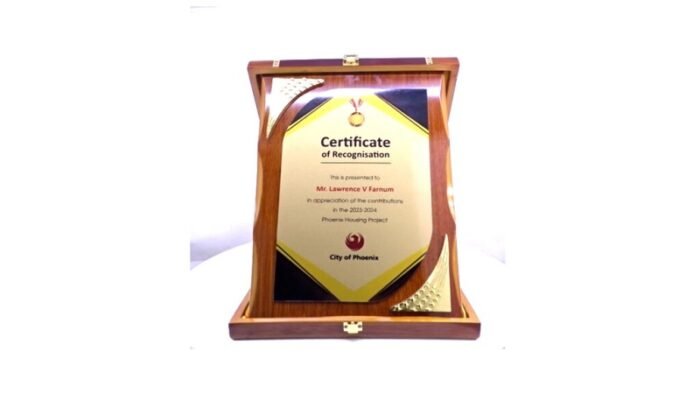 Golden Tribute Foldable Frame – Recognition for Contribution & Milestones