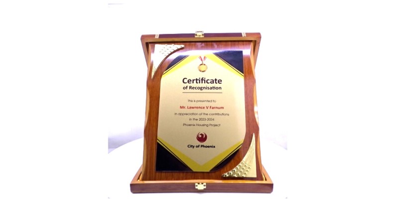 Golden Tribute Foldable Frame – Recognition for Contribution & Milestones