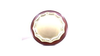 Golden Trim Round Salver – Classic Corporate...