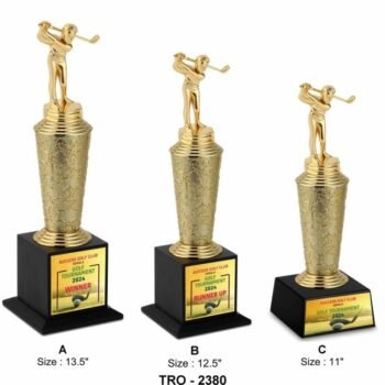 Golf Theme Trophy with Fibre Pipe –...