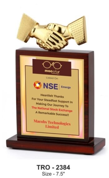 Handshake Service Appreciation Plaque – Recognition for...
