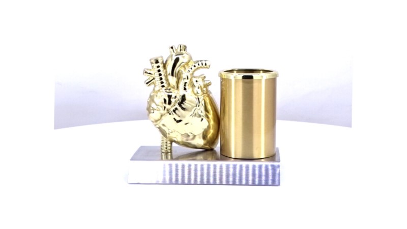 Heart Pen Stand – Stylish & Functional Desk Accessory