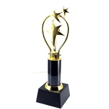 Heart Star Trophy – Black & Gold...