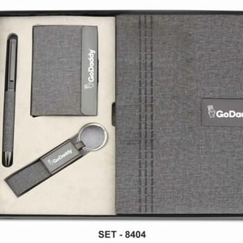 Jute Gray PU Leather Gift Set –...