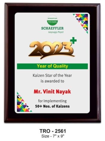 Kaizen Quality Star Award – Recognition for...