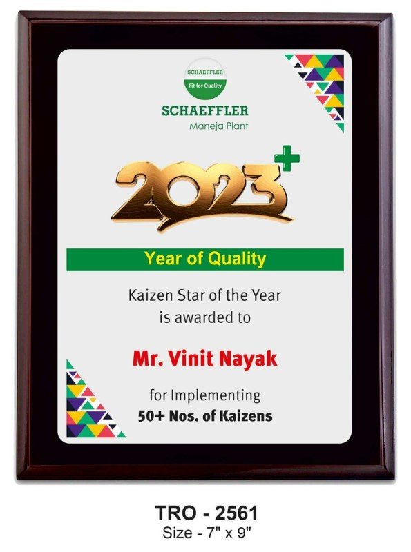 Kaizen Quality Star Award – Recognition for Operational Excellence & Continuous Improvement